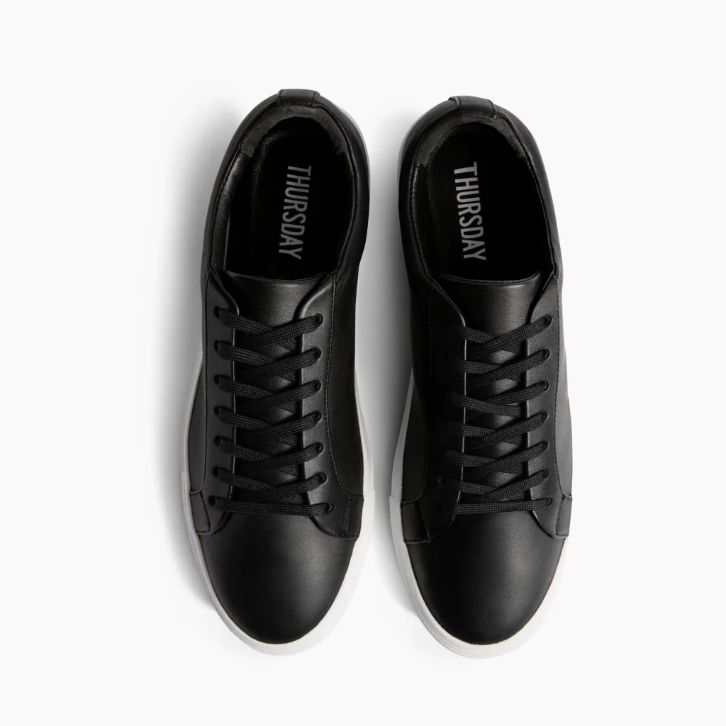 Premier Low Top | Black (Blind Eyelets) - Thursday Boots
