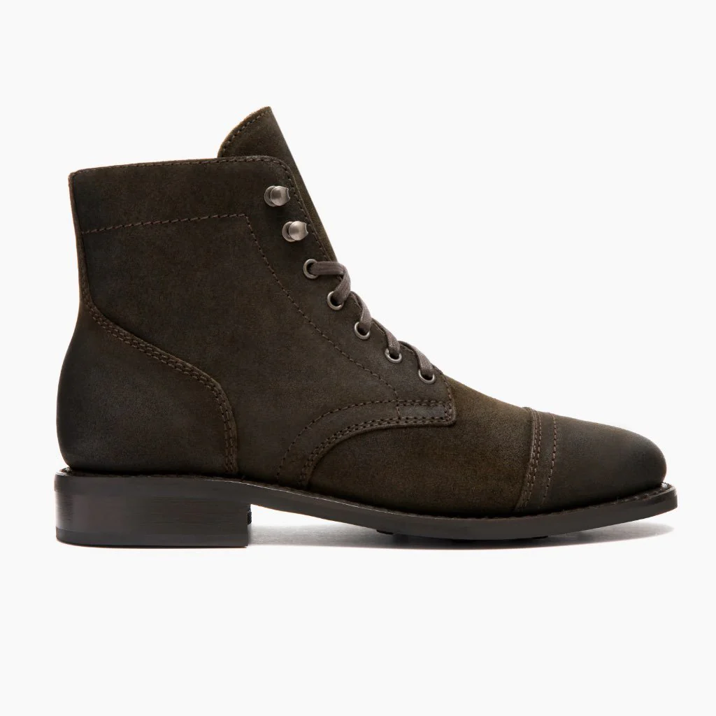Captain | Dark Olive Suede