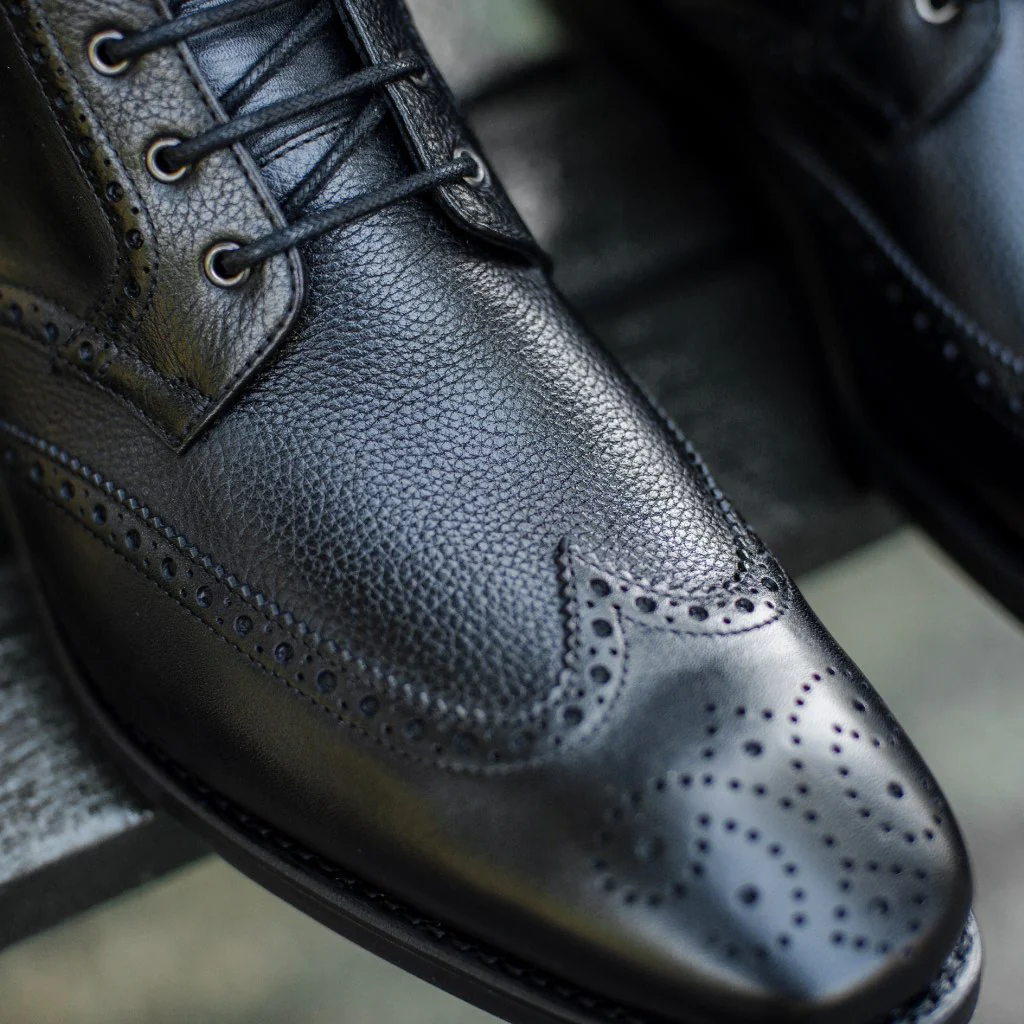 Wingtip | Black - Thursday Boots