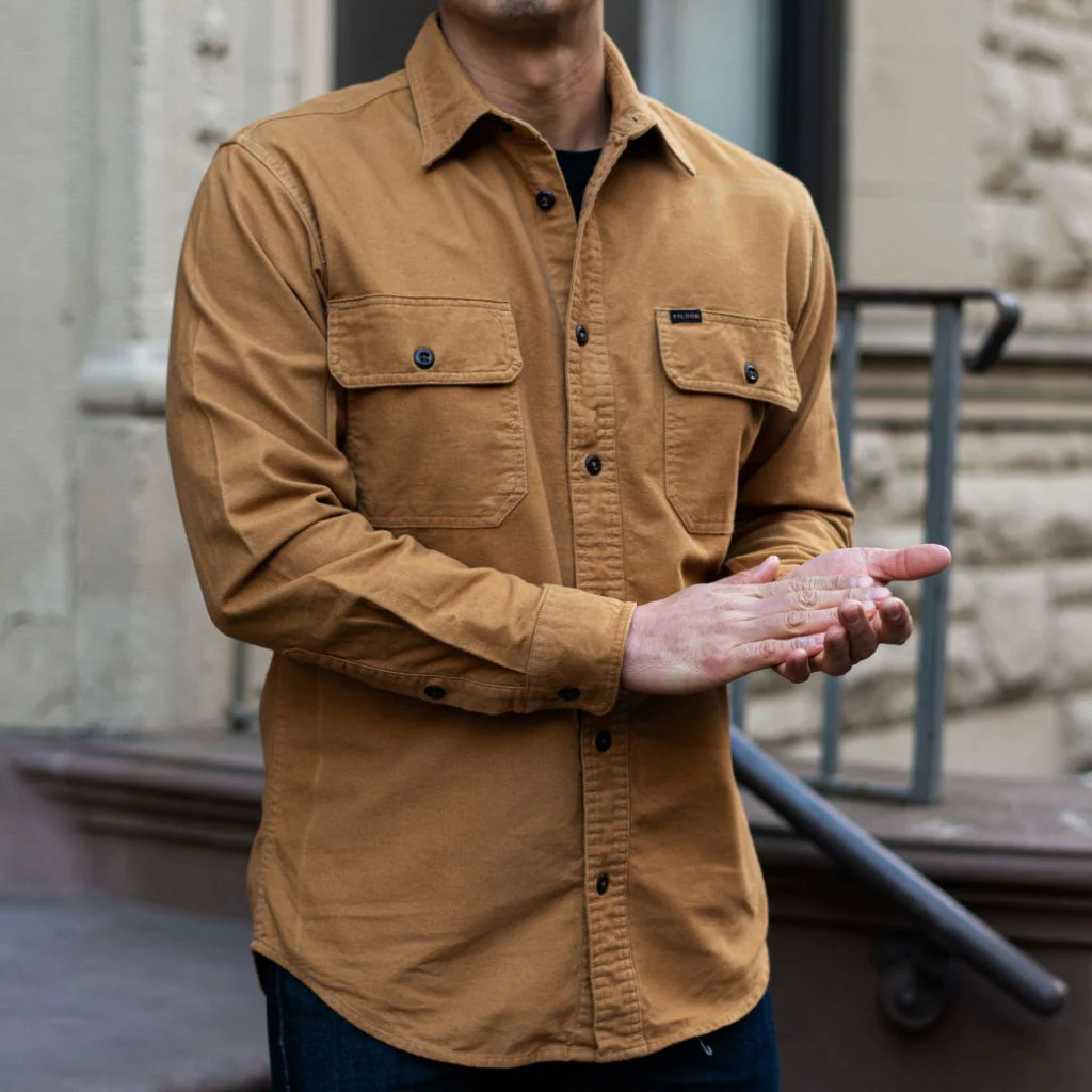 Filson Field Flannel Shirt | Tan Nubuck - Thursday Boots