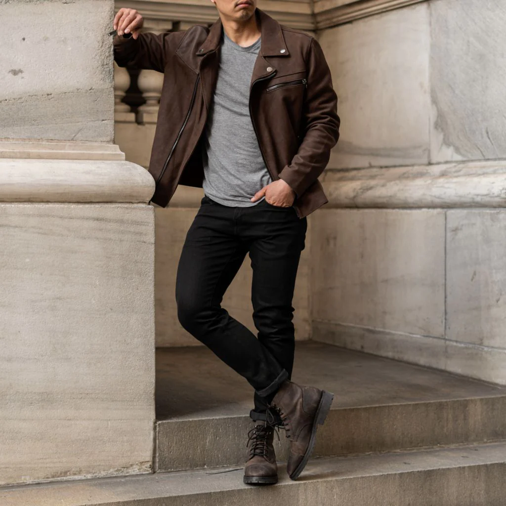 Motorcycle Jacket | Tobacco - Thursday Boots