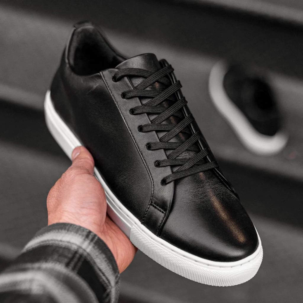 Premier Low Top | Black (Blind Eyelets) - Thursday Boots