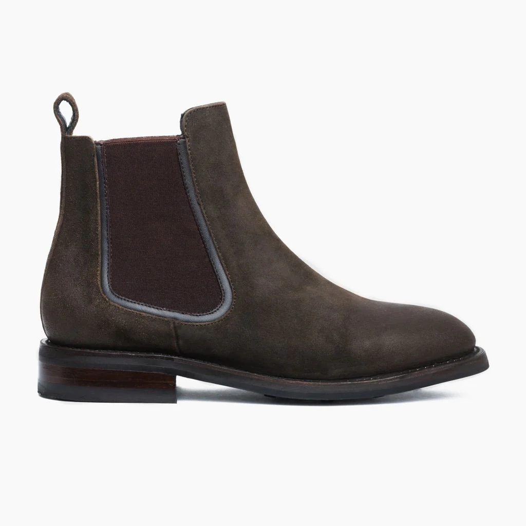 Duke | Dark Olive Suede