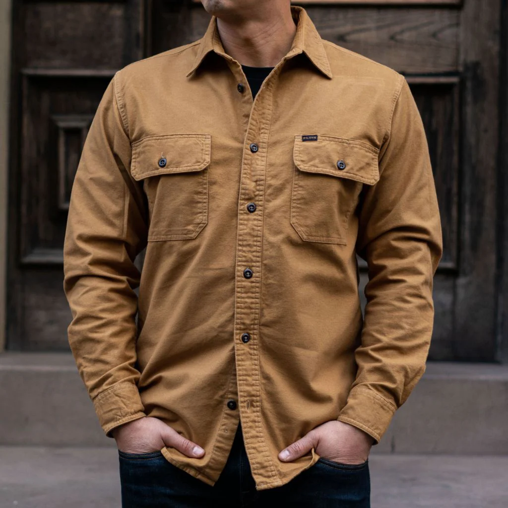 Filson Field Flannel Shirt | Tan Nubuck - Thursday Boots