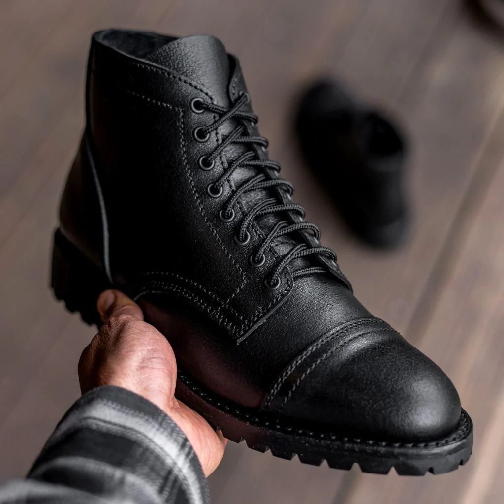 Vanguard | Black Waxed Roughout - Thursday Boots