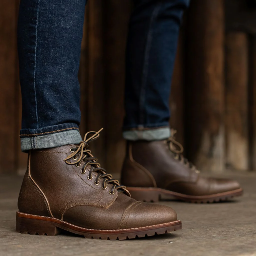Vanguard | Natural Waxed Roughout - Thursday Boots