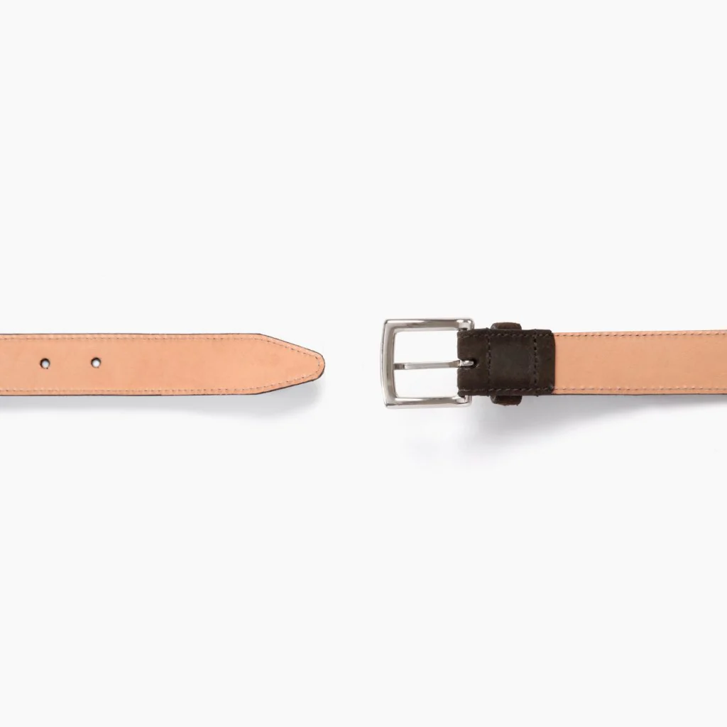 Women's Classic Leather Belt | Dark Olive Suede - Thursday Boots