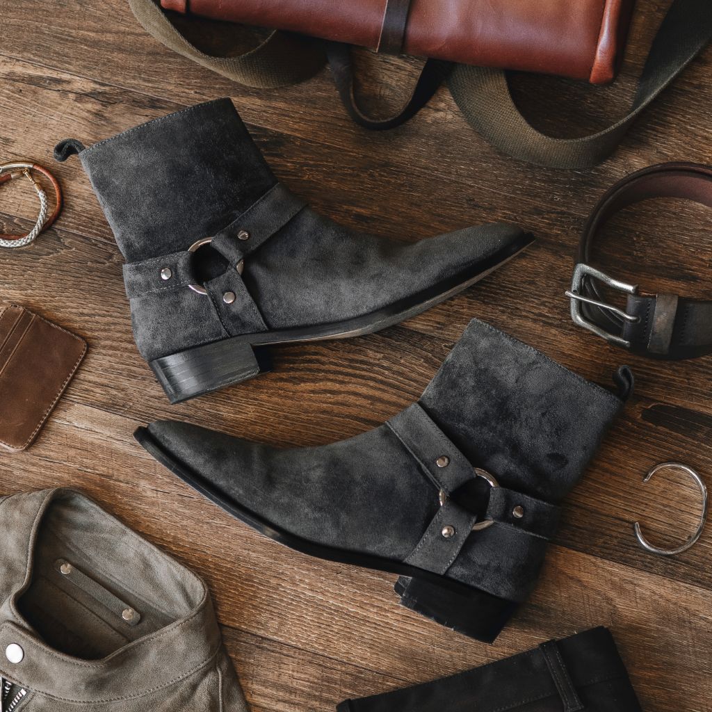 Harness | Grey Suede - Thursday Boots