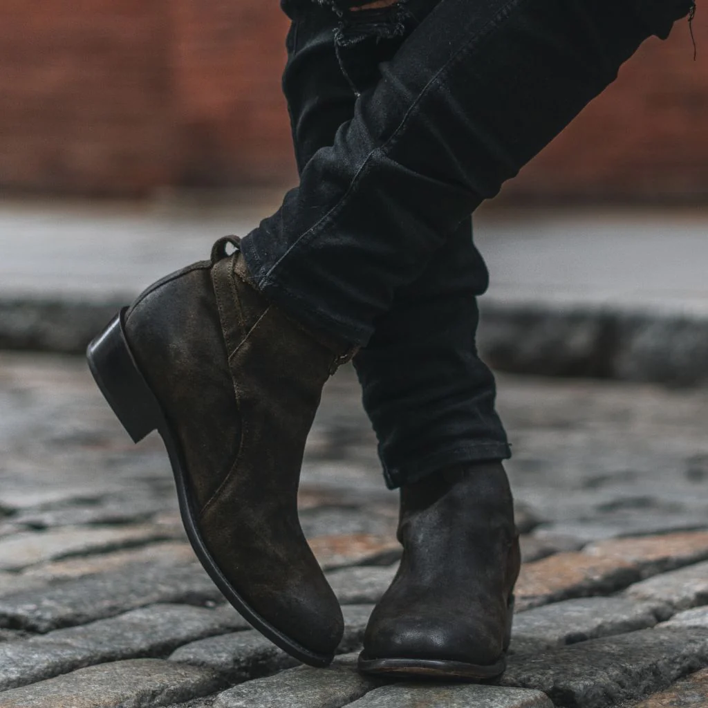 Rogue | Dark Olive Suede - Thursday Boots