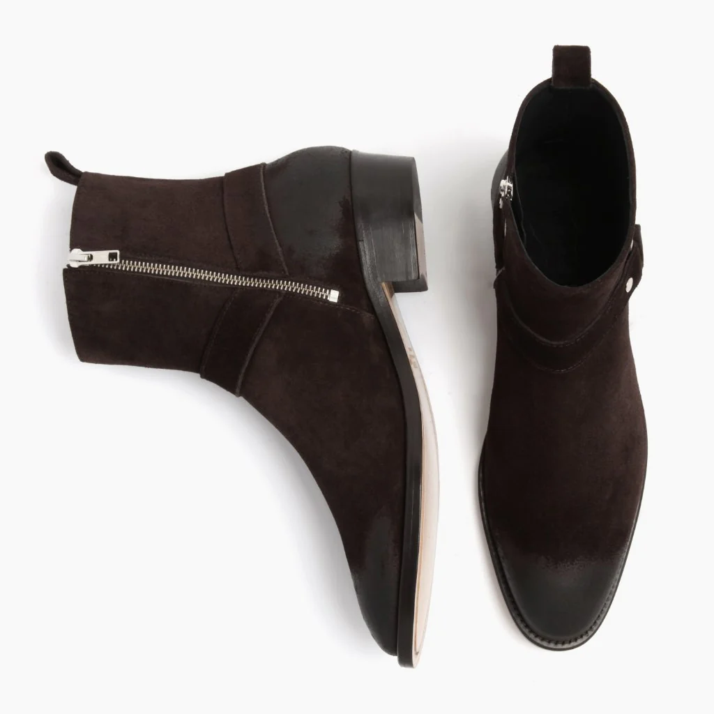 Harness | Dark Brown Suede - Thursday Boots