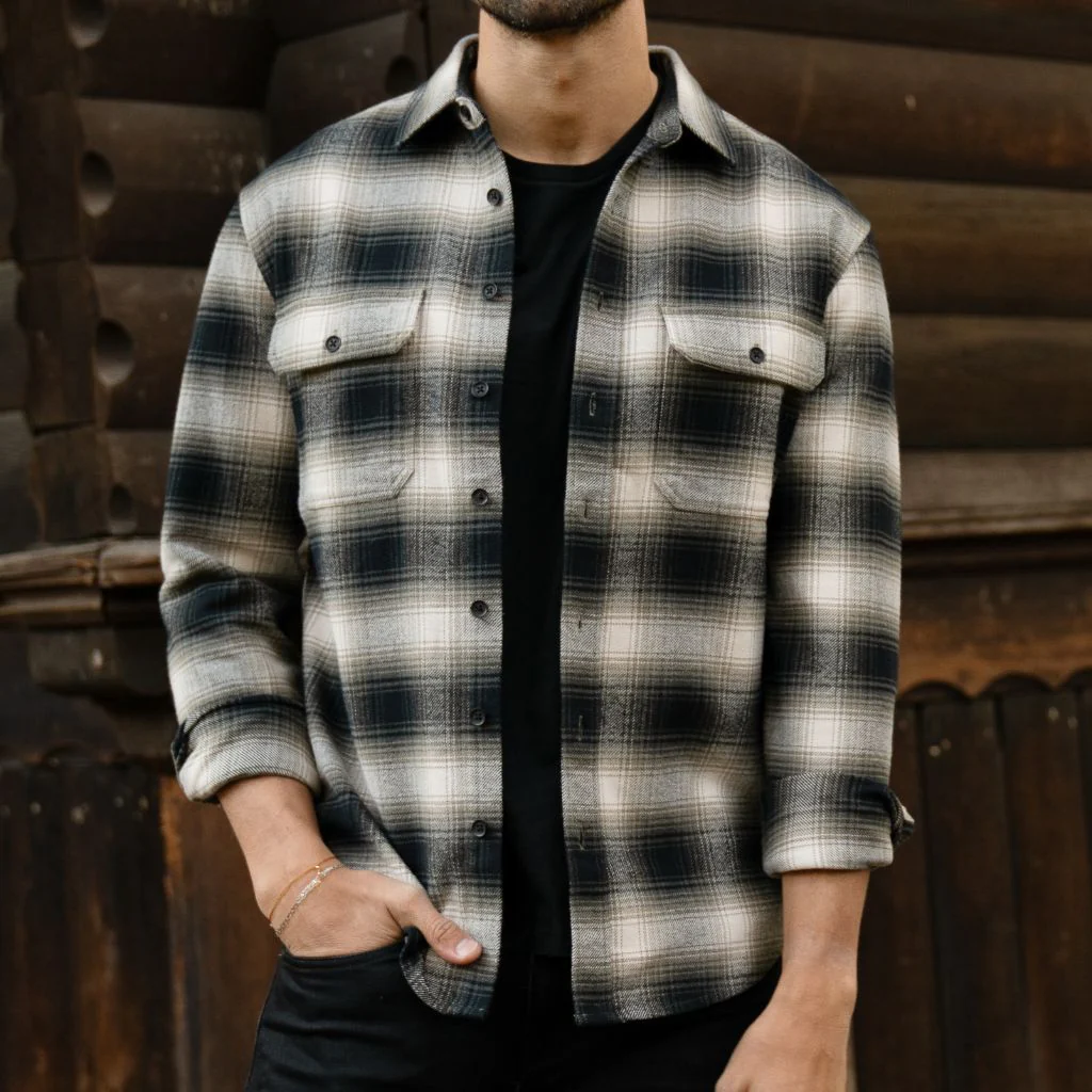 Summit Flannel Shirt | Timberwolf - Thursday Boots