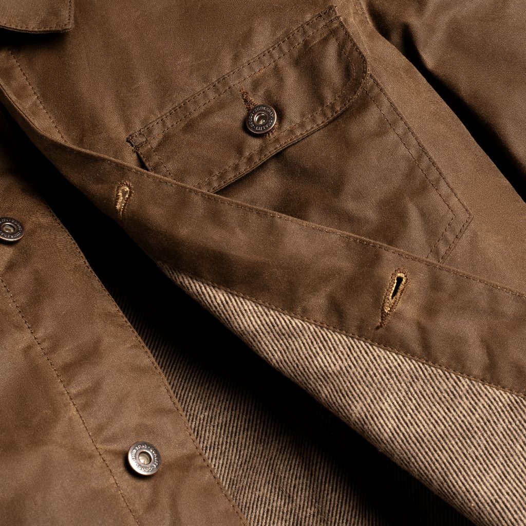 Waxed Canvas Field Jacket | Coyote - Thursday Boots