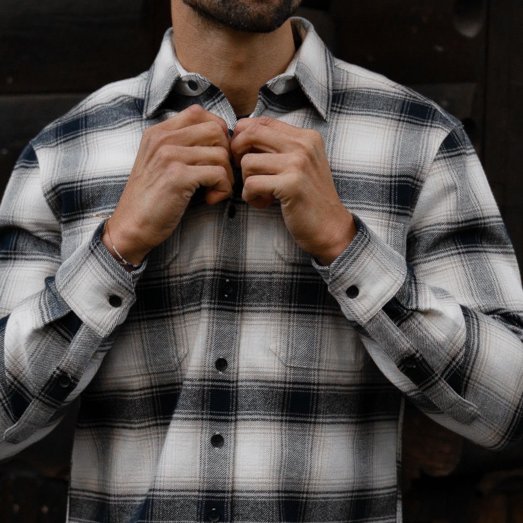 Summit Flannel Shirt | Coastal Blue - Thursday Boots
