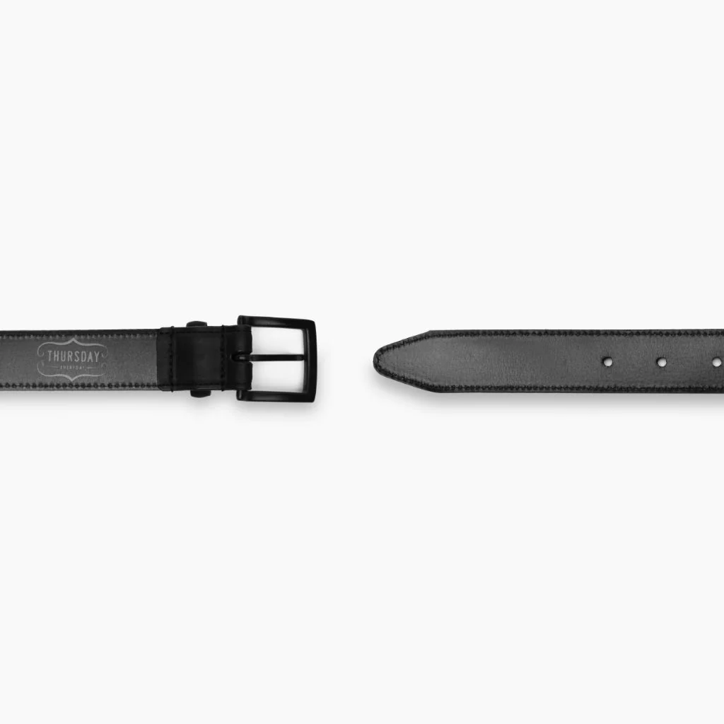 Women's Classic Leather Belt | Black Matte - Thursday Boots