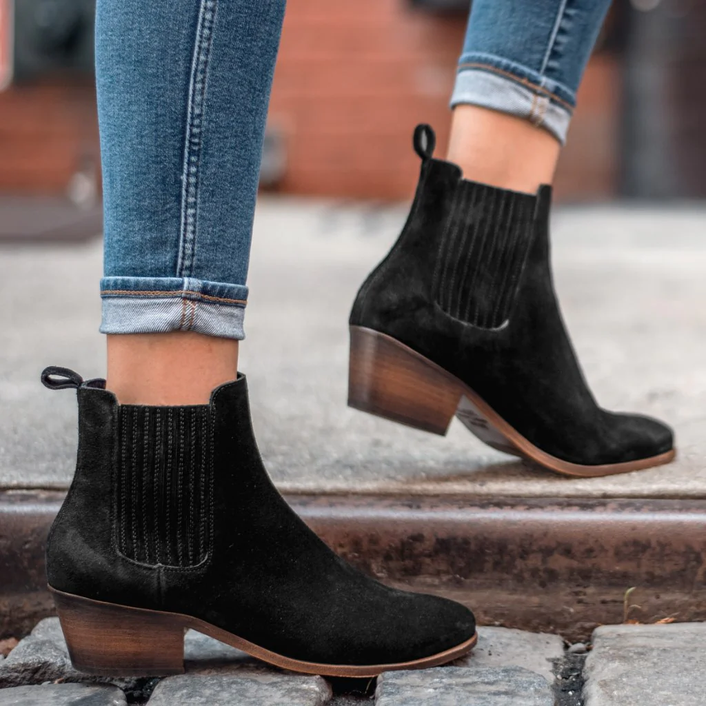 Dreamer Bootie | Black Suede - Thursday Boots