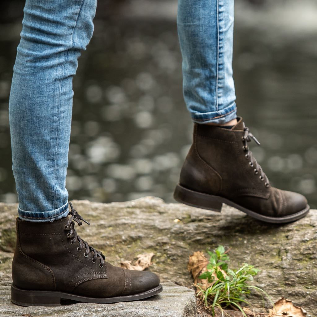 Captain | Dark Olive Suede - Thursday Boots