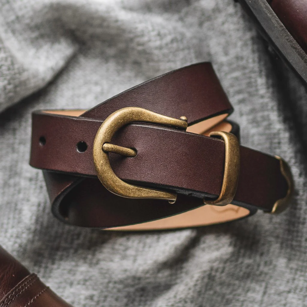 Women's Western Leather Belt | Brown - Thursday Boots