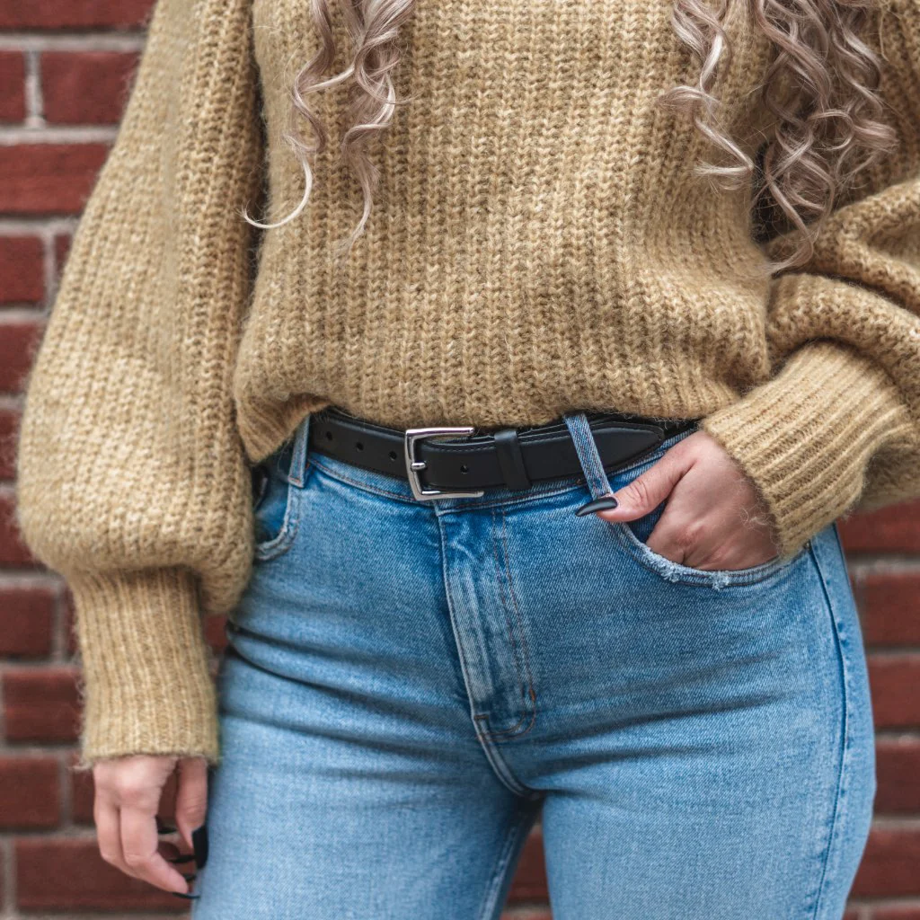 Women's Classic Leather Belt | Black - Thursday Boots