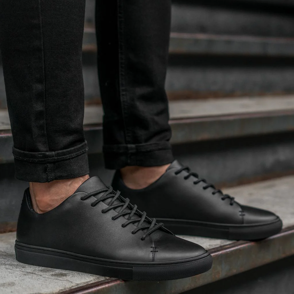 Premier Low Top | Black Vachetta - Thursday Boots