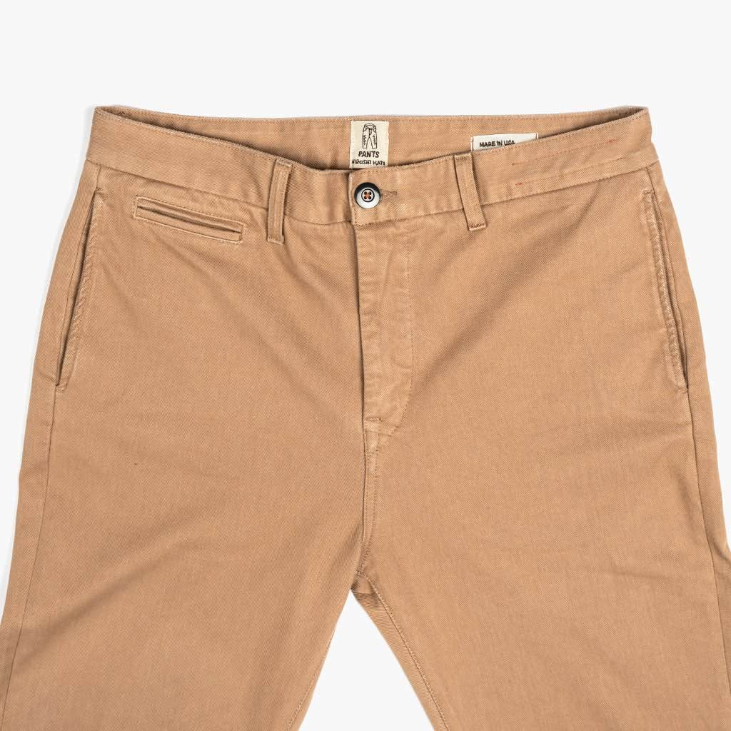 Kato Axe Slim Fit Chinos | Khaki - Thursday Boots