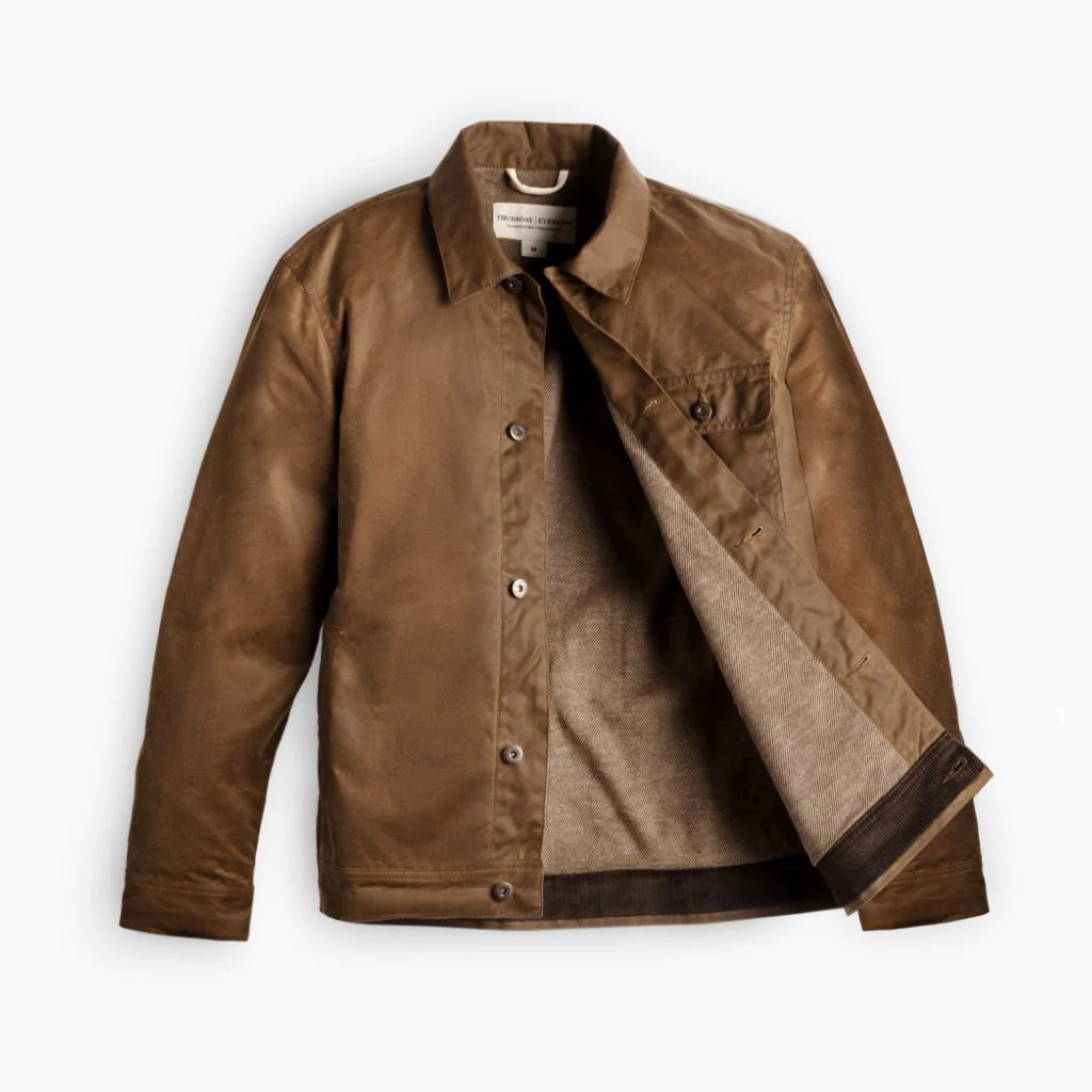 Waxed Canvas Field Jacket | Coyote - Thursday Boots