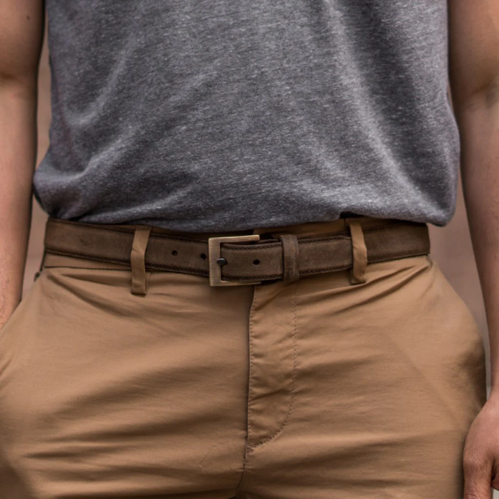 Men's Classic Leather Belt | Mocha - Thursday Boots