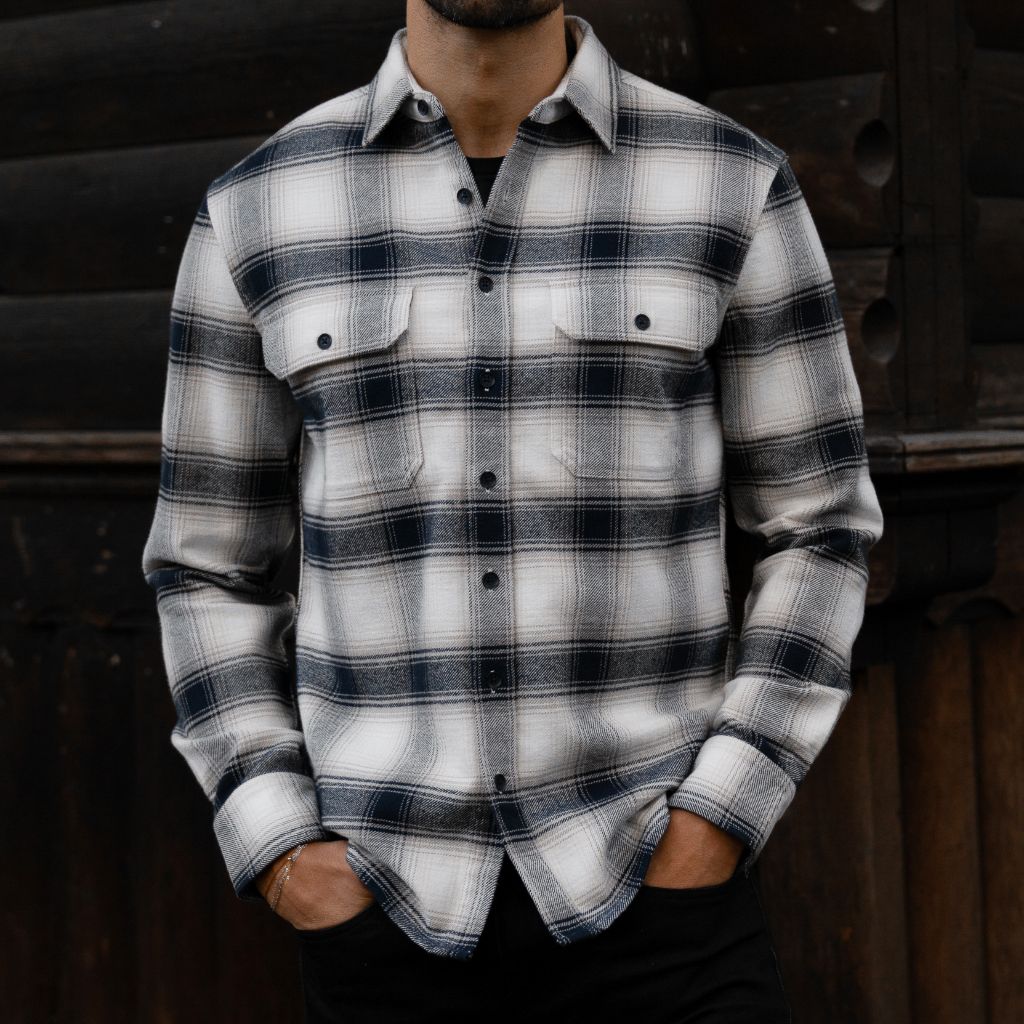 Summit Flannel Shirt | Coastal Blue - Thursday Boots