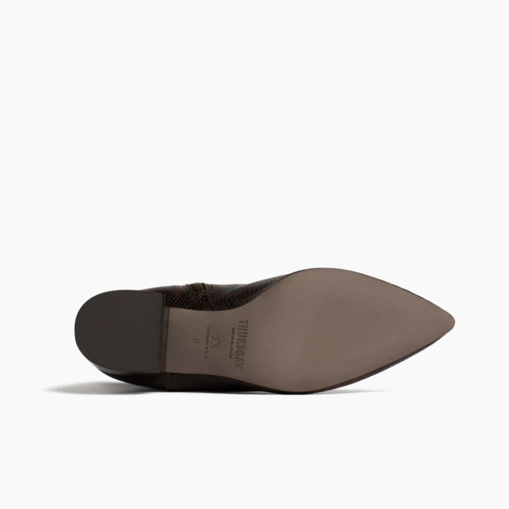 Luna | Chocolate Snake Print - Thursday Boots