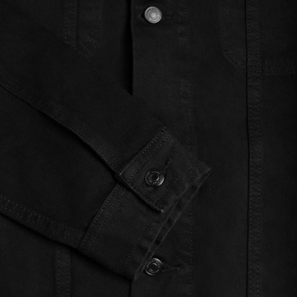 Denim Trucker Jacket | Pitch Black - Thursday Boots