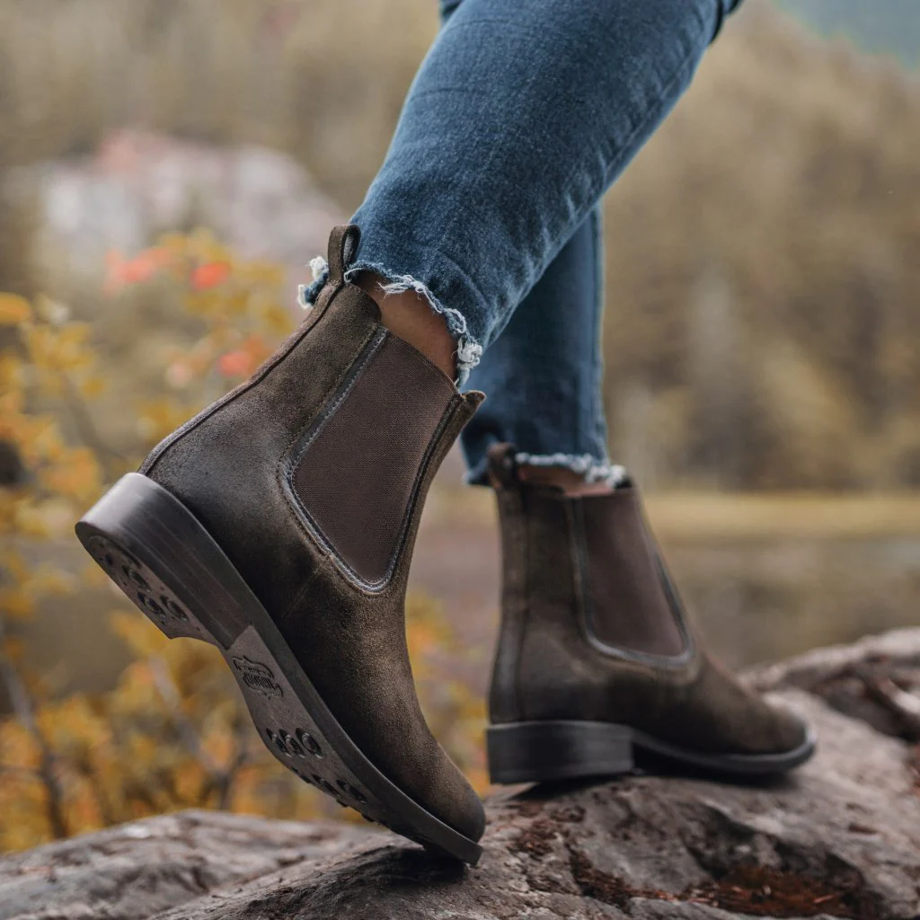 Duchess | Dark Olive Suede - Thursday Boots