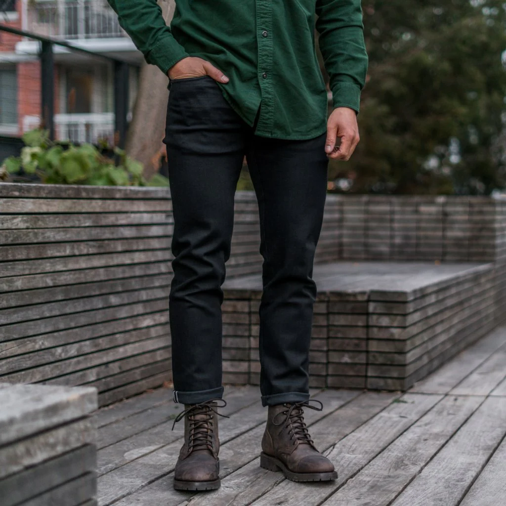 Kato Pen Slim Fit Jeans | Black - Thursday Boots