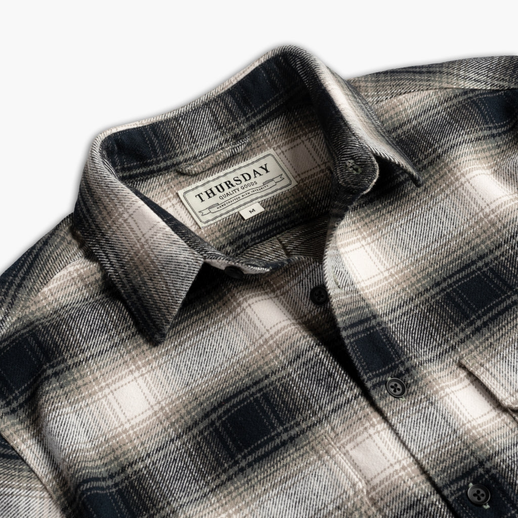 Summit Flannel Shirt | Timberwolf - Thursday Boots