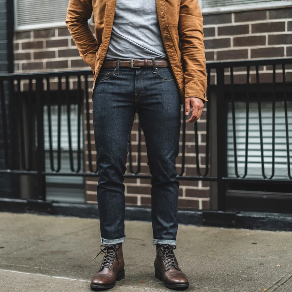 Men's Classic Leather Belt | Old English - Thursday Boots