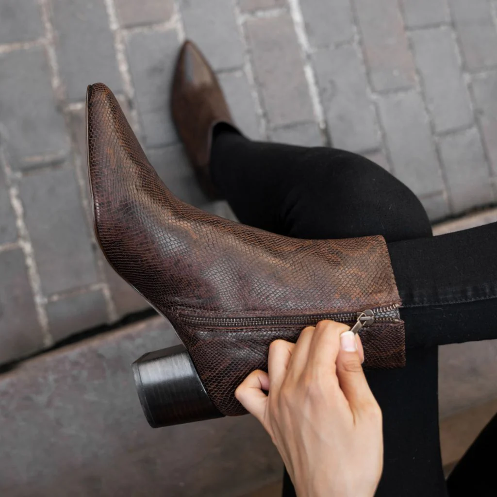 Luna | Chocolate Snake Print - Thursday Boots