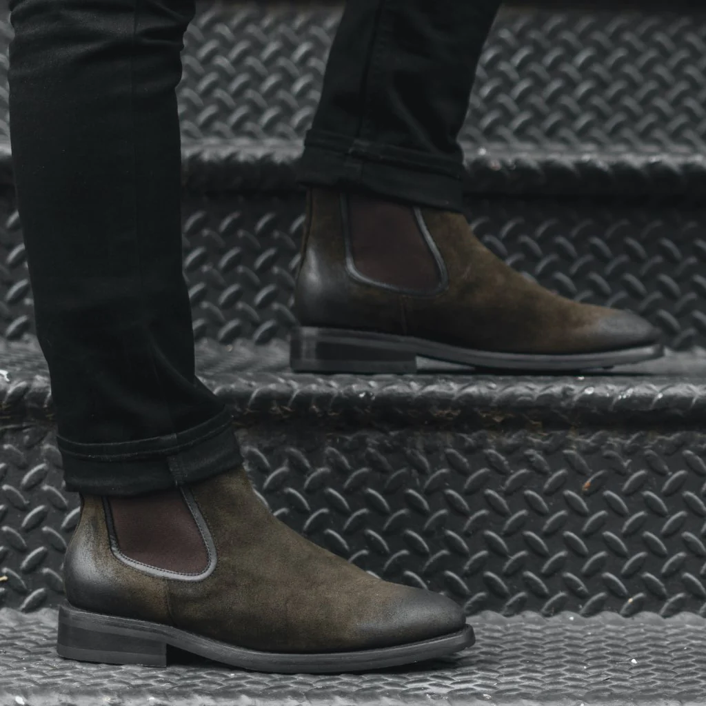 Duke | Dark Olive Suede - Thursday Boots