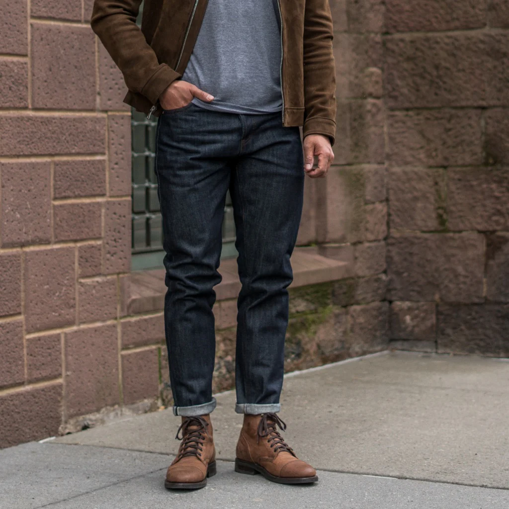 UB Selvedge Slim Tapered Jeans | Indigo (Slim Tapered) - Thursday Boots