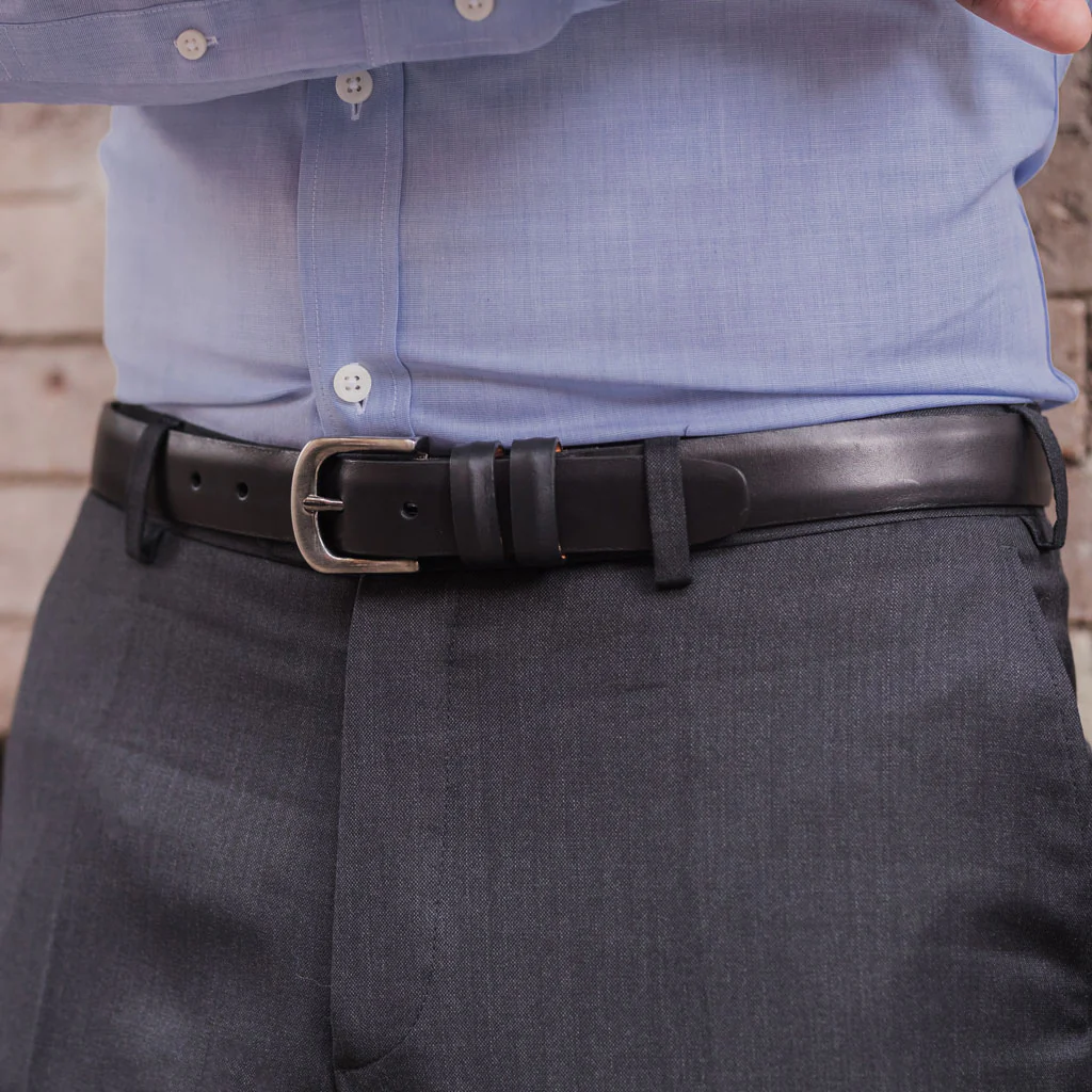 Men's Refined Leather Belt | Black - Thursday Boots