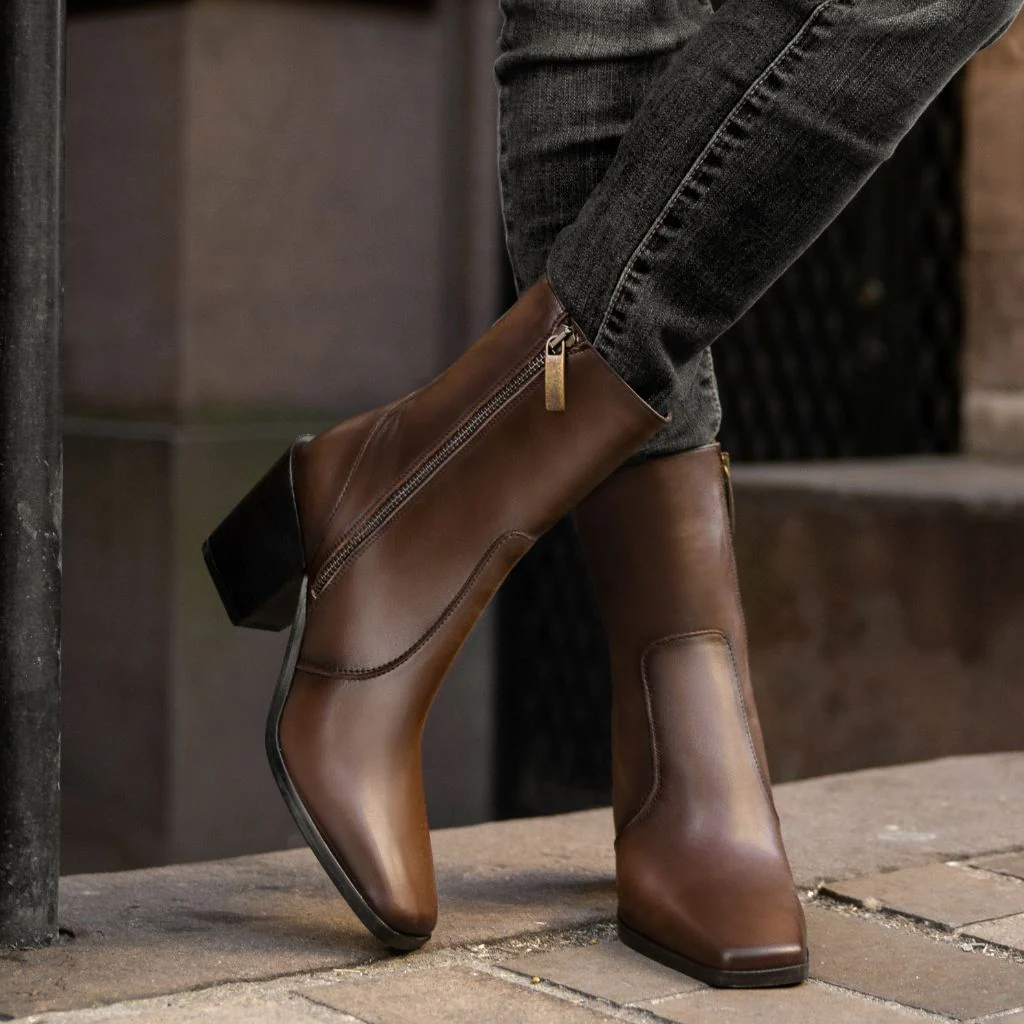 Soho Zip | Chocolate - Thursday Boots