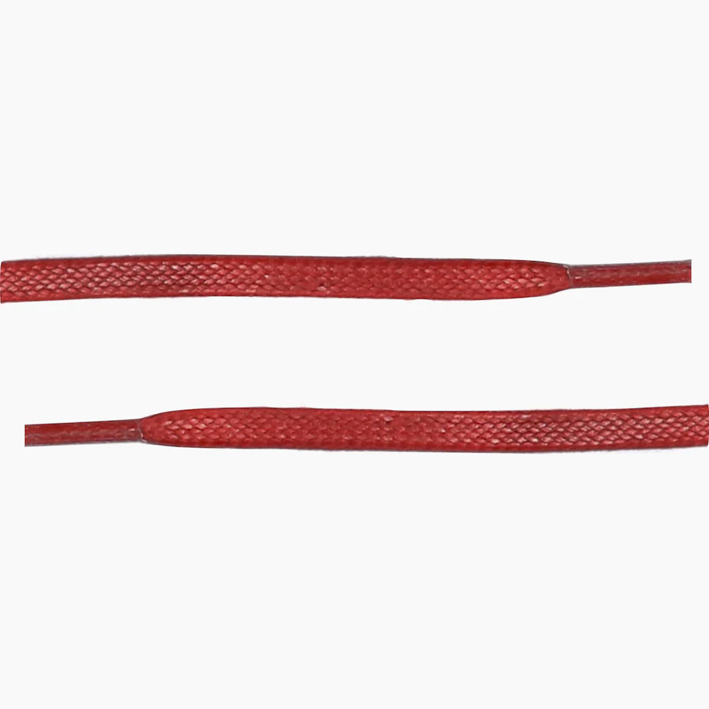 Flat Waxed Cotton Laces | Red - Thursday Boots