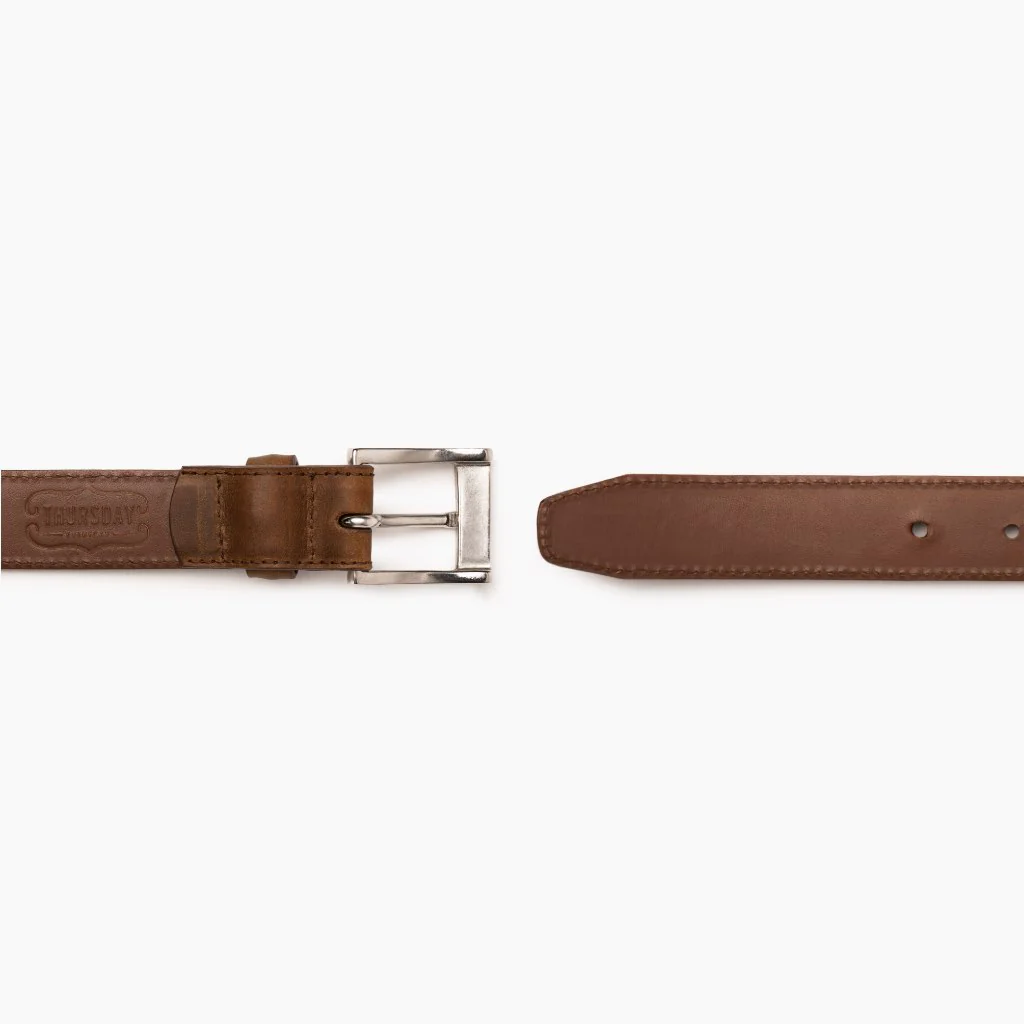 Men's Classic Leather Belt | Burnt Copper - Thursday Boots