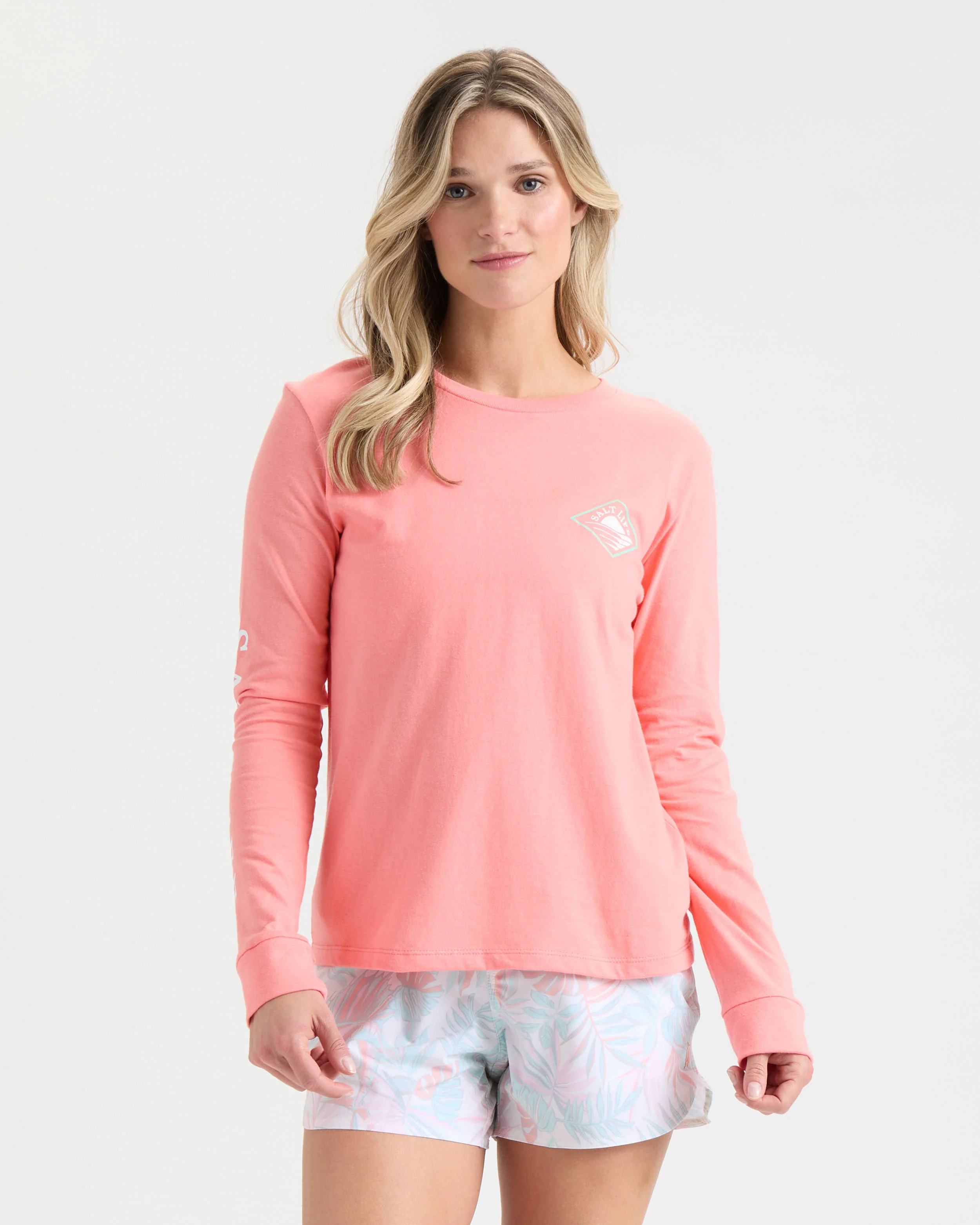 Women's Retro Tropical Long Sleeve Shirt