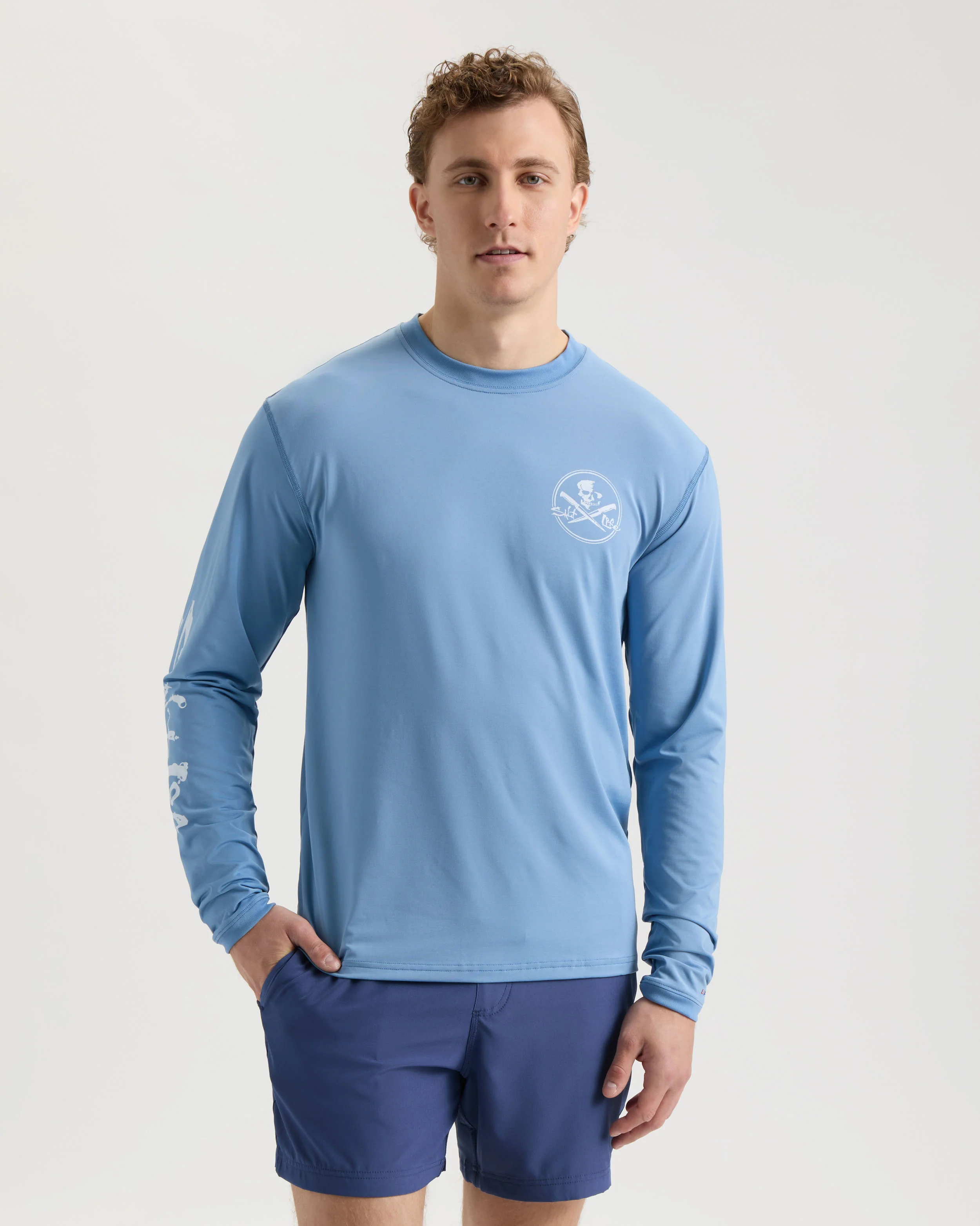 Men's Skull and Fillet Long Sleeve Performance SLX Shirt