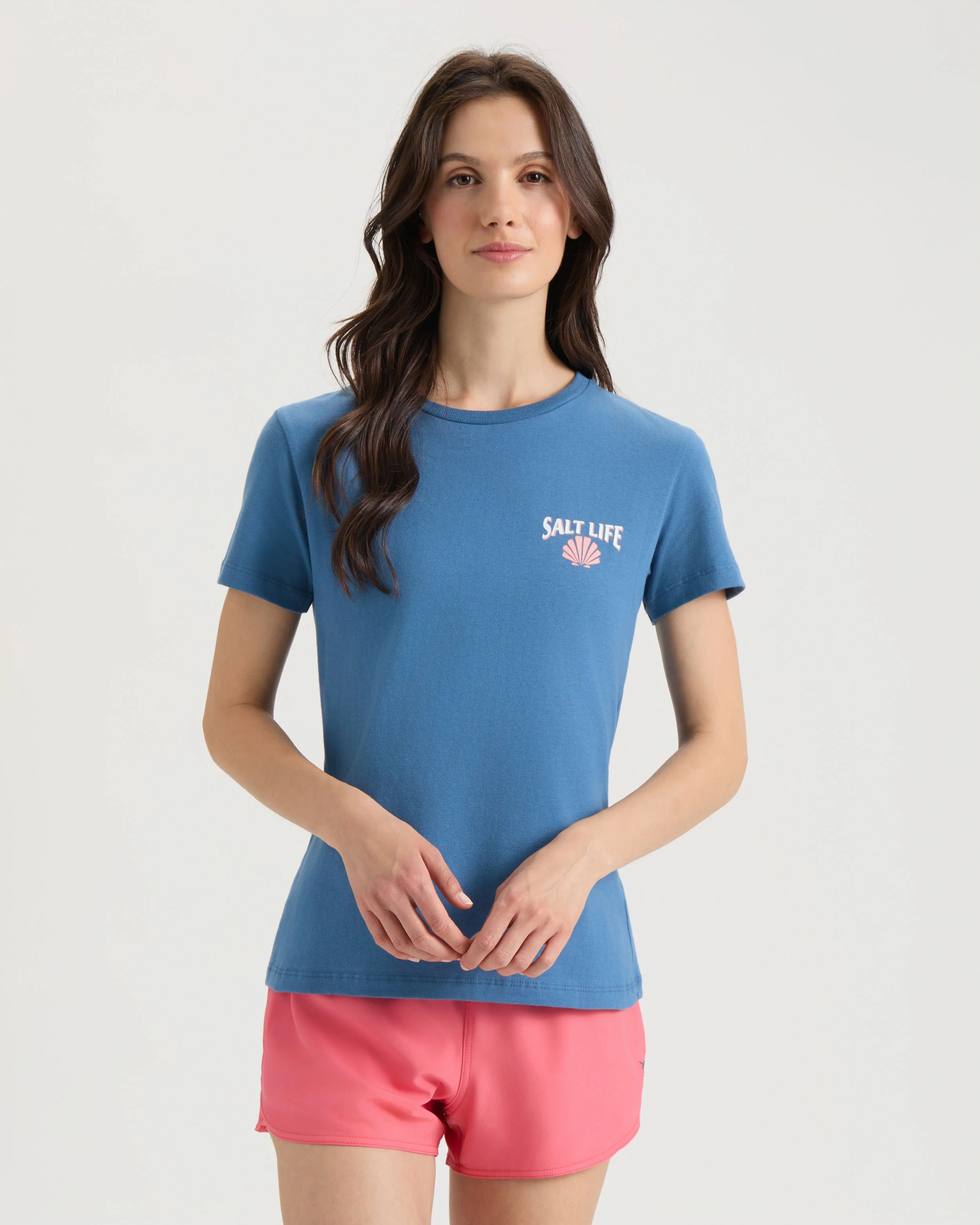 Women's Mermaid Shell Short Sleeve Shirt