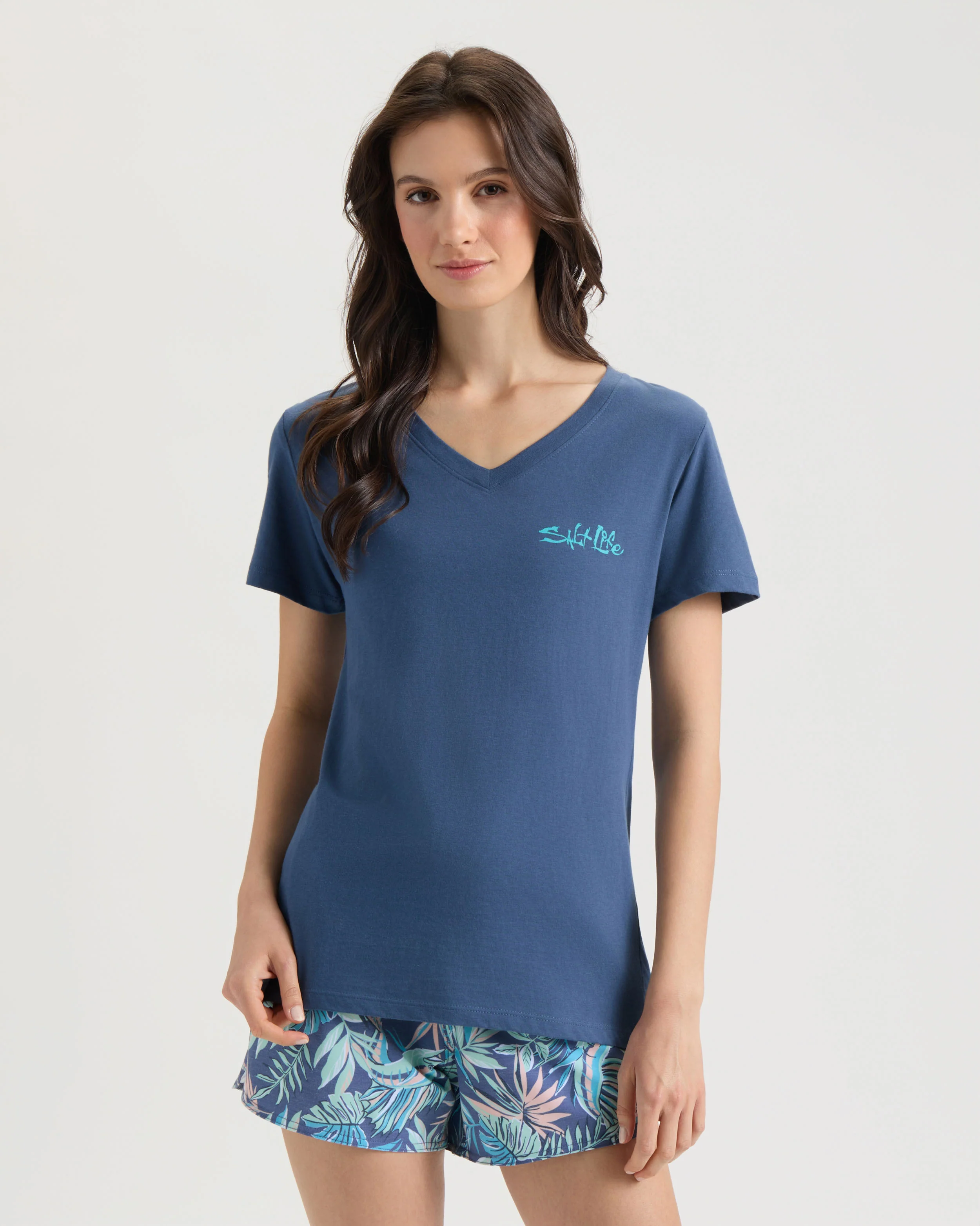 Women's Secret Spot V-Neck Short Sleeve Shirt