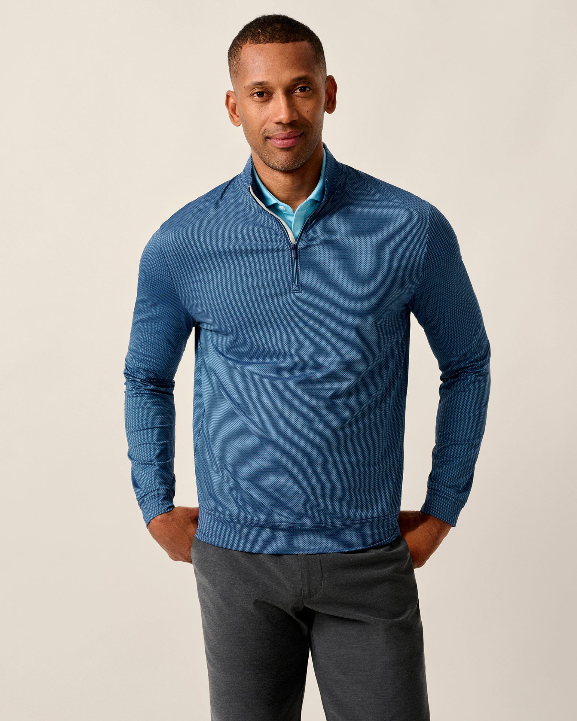 Jamie Jacquard Stretch 1/4-Zip Pullover