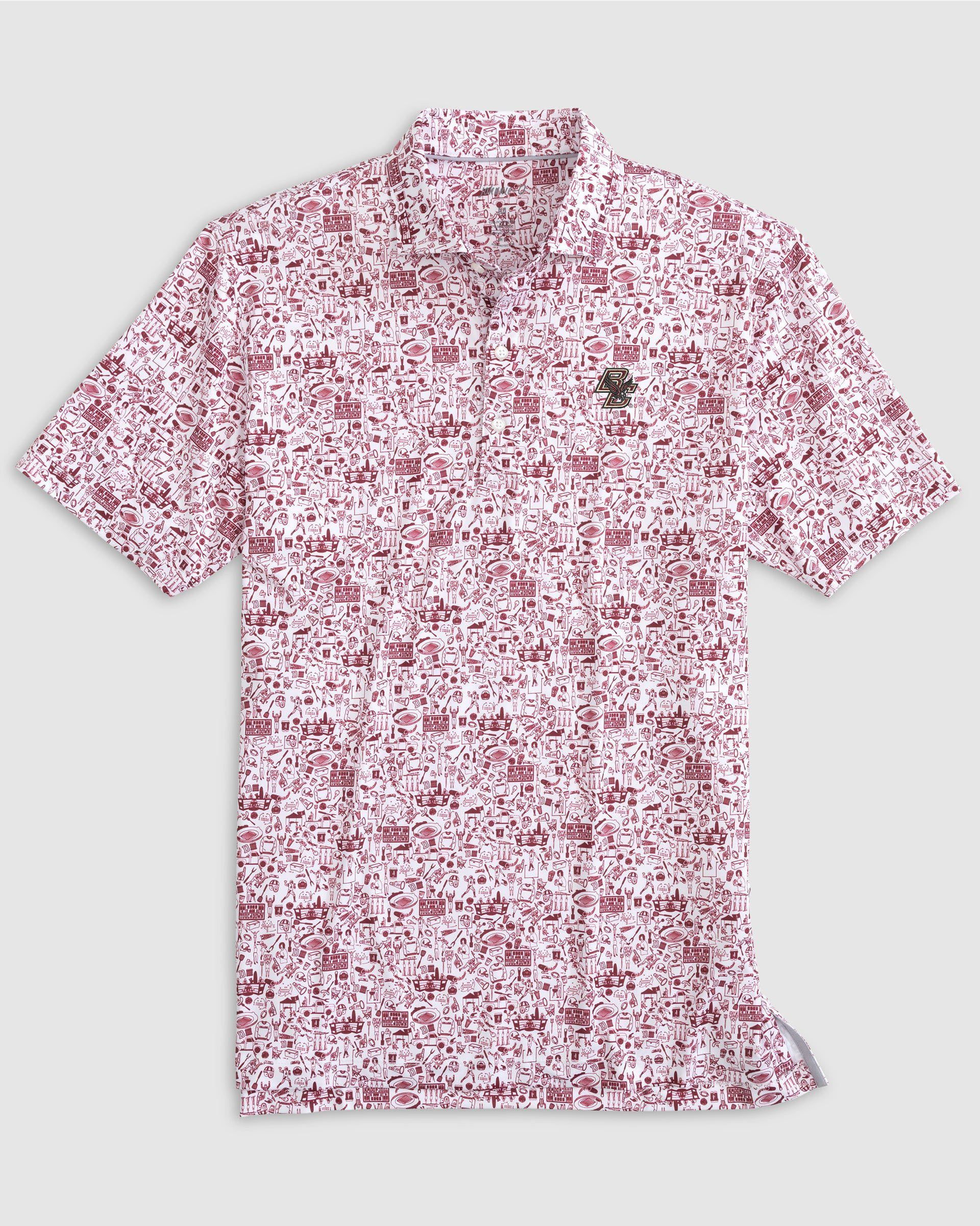 Boston College Tailgater 2.0 Printed Jersey Performance Polo