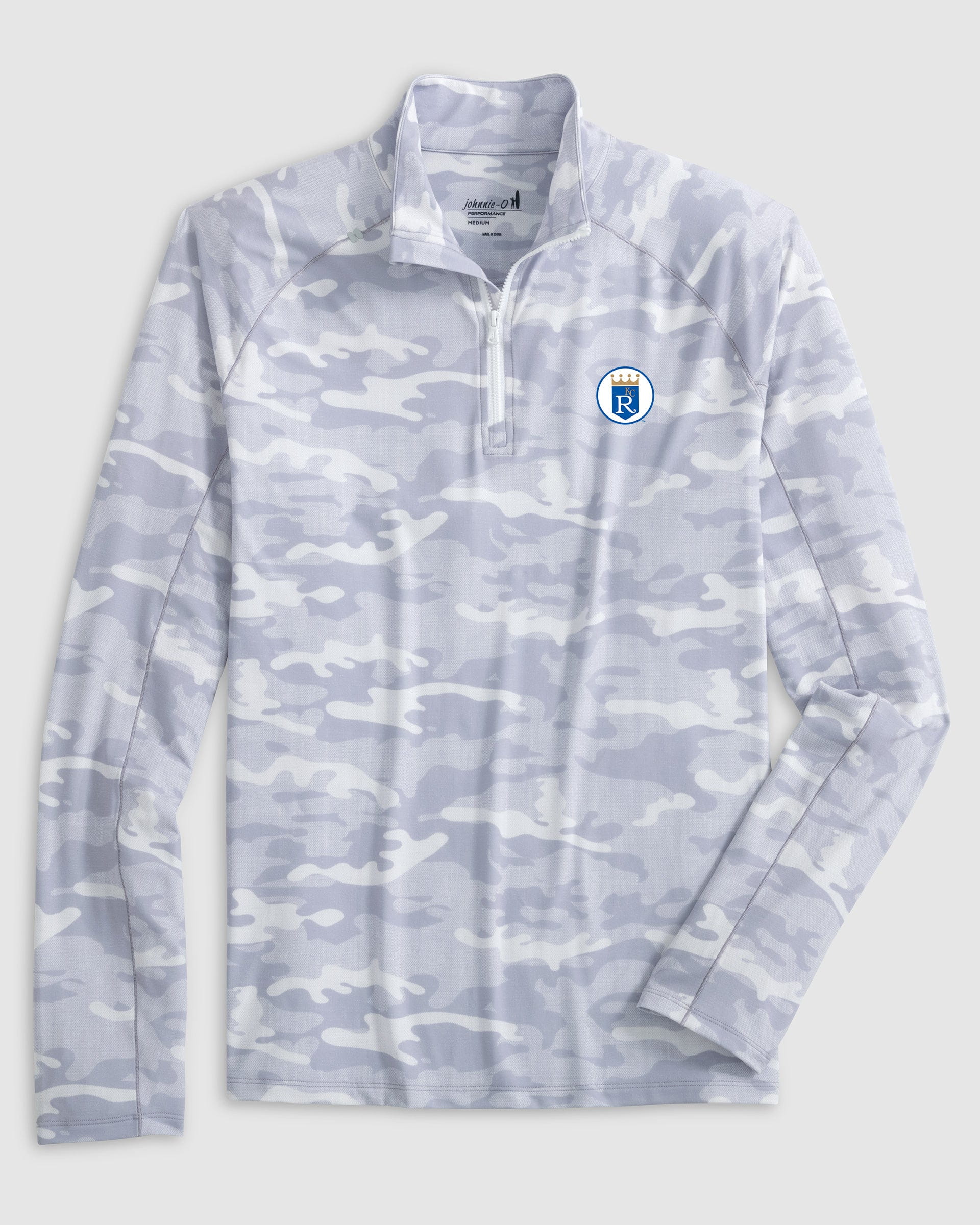 Kansas City Royals Patton Performance Camo 1/4 Zip - Cooperstown Logo