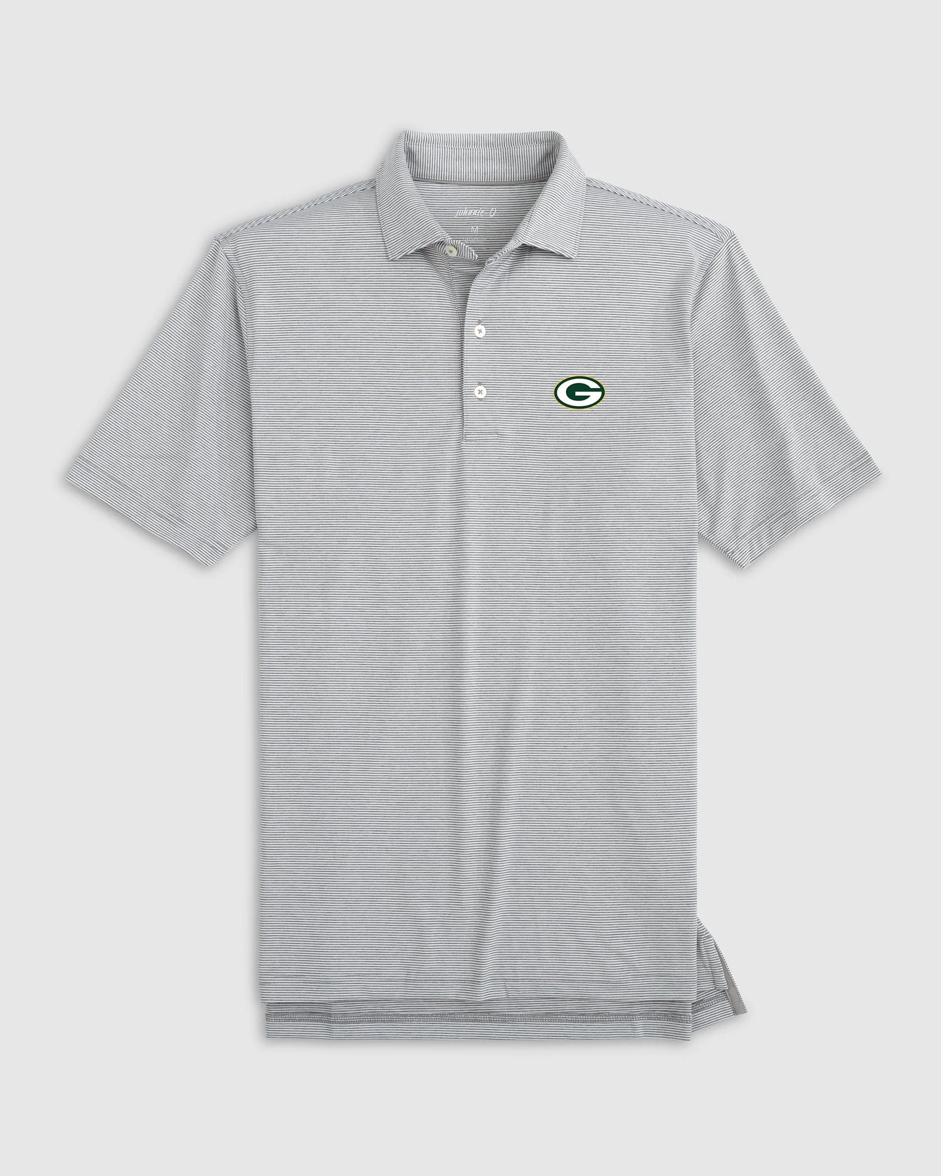 Green Bay Packers Lyndonn Striped Performance Jersey Polo