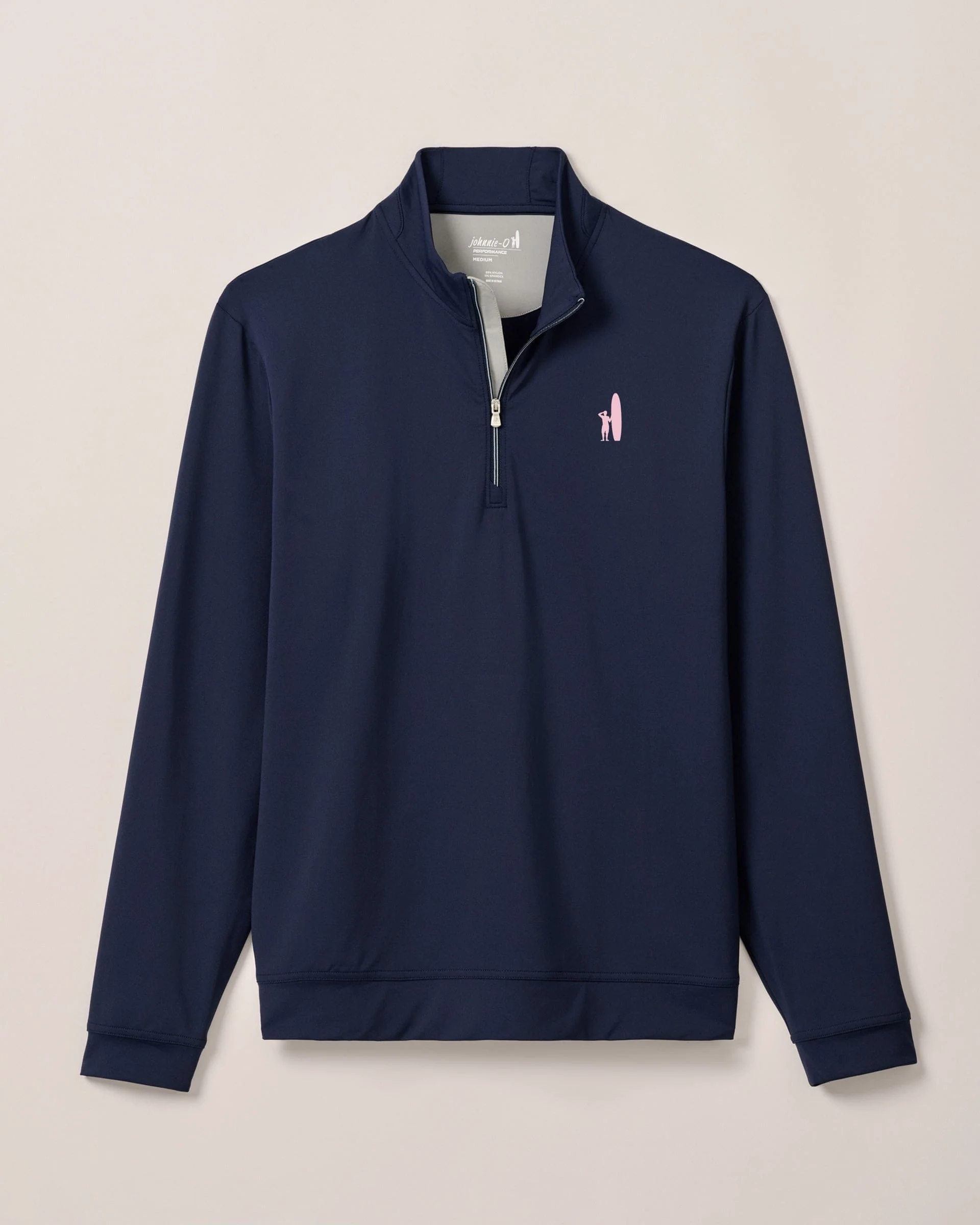 Custom Surfer Logo Motion Performance 1/4 Zip