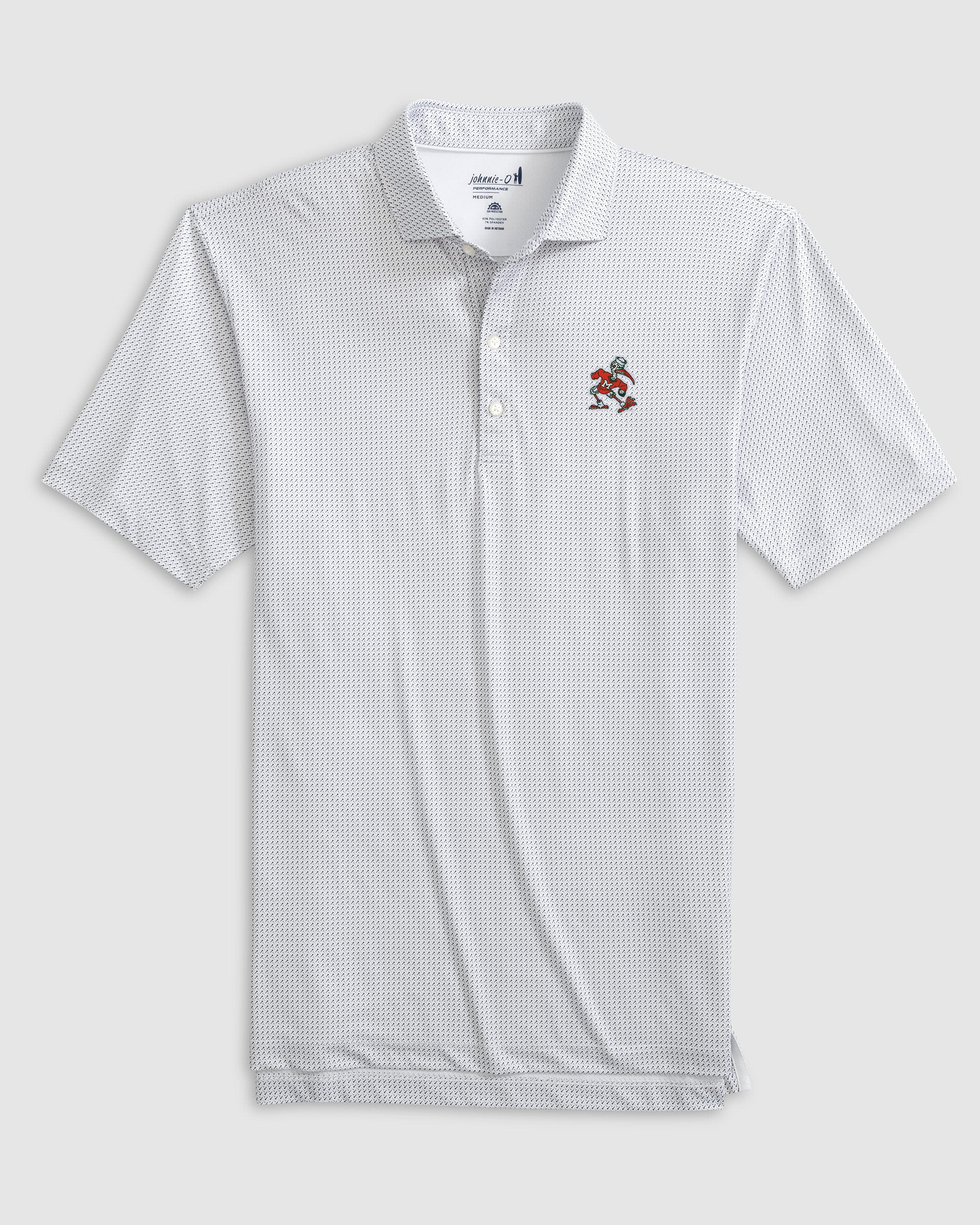 Miami Tee Time Printed Performance Jersey Polo - Vintage Logo